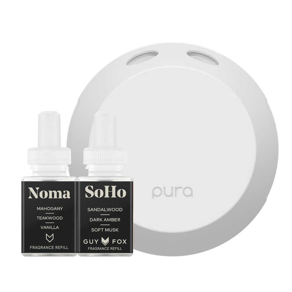 Pura starter set in square box for easy unboxing and setup