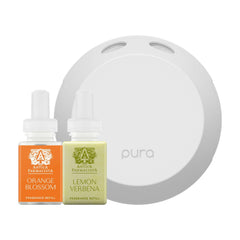 Pura 4 diffuser in square box packaging for easy setup and gifting.