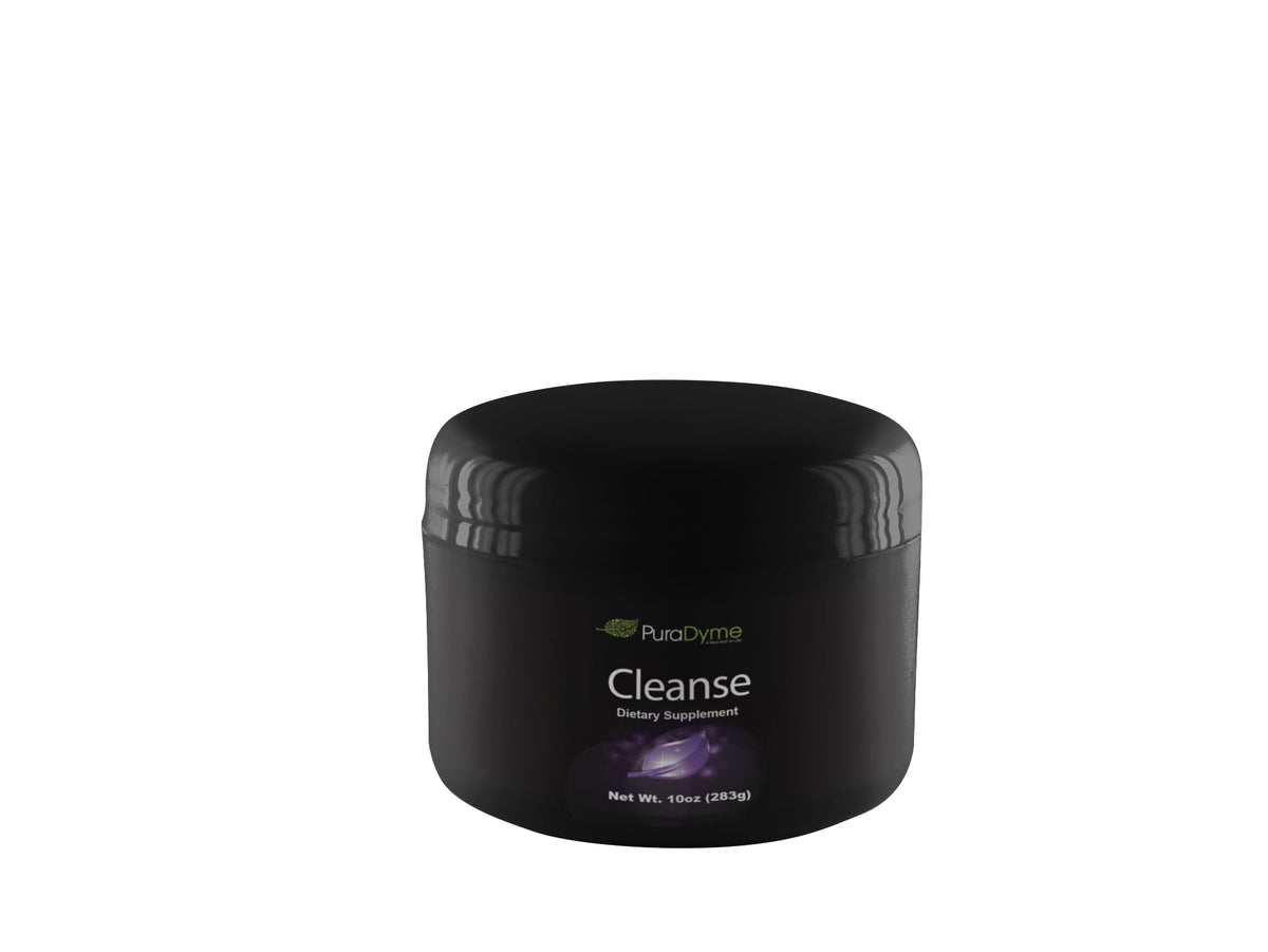 Puradyme Cleanse powder bottle ready for daily digestive support.