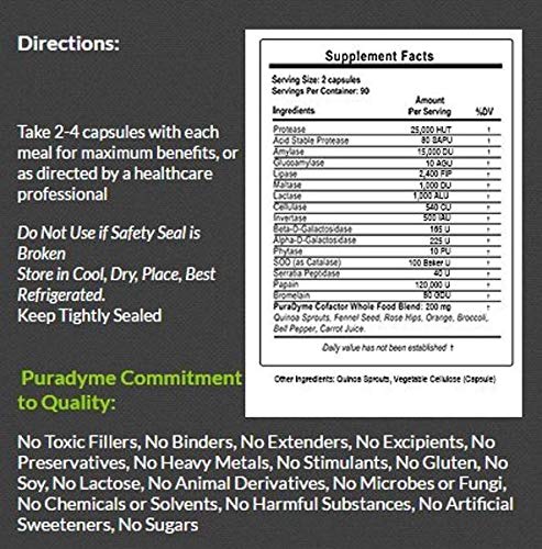 Puradyme LiyfZyme capsules backdrop, suggesting easy daily enzyme supplementation.
