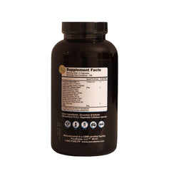 Puradyme PuraLiyf capsules closeup emphasizes enzyme-enhanced probiotics for digestion support.