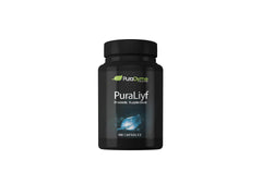 PuraDyme PuraLiyf Digestive Enzymes bottle front for digestion support with proteolytic enzymes.