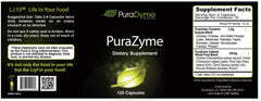 PuraDyme PuraZyme capsules closeup highlighting antioxidant support.