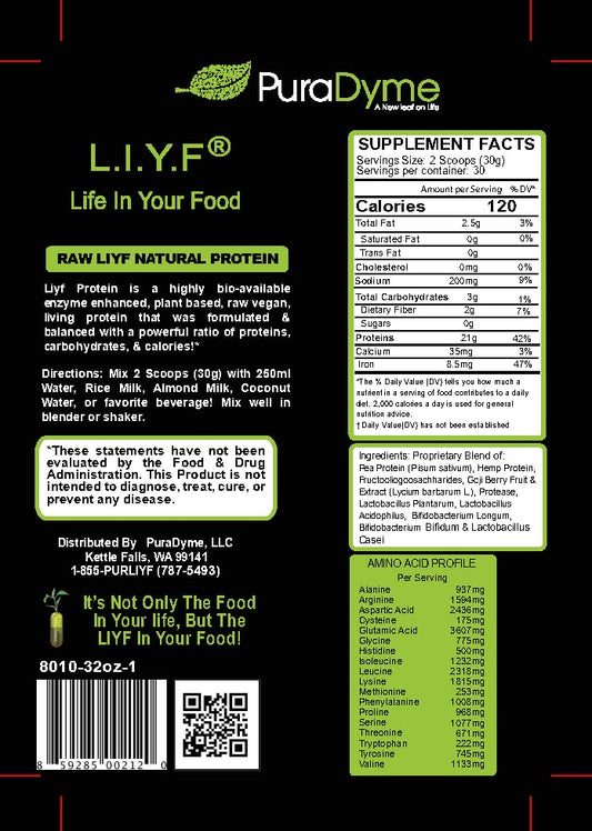 Puradyme Raw Liyf Protein 900g shake blends smoothly for post-workout recovery.