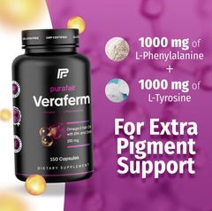 Purafair Veraferm bottle front view for easy daily skin support routine