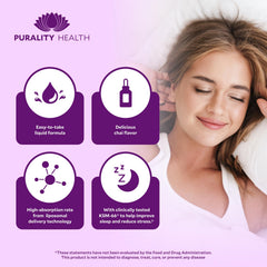 PURALITY HEALTH Ashwagandha liposomal packaging clean vegan non-GMO ingredients