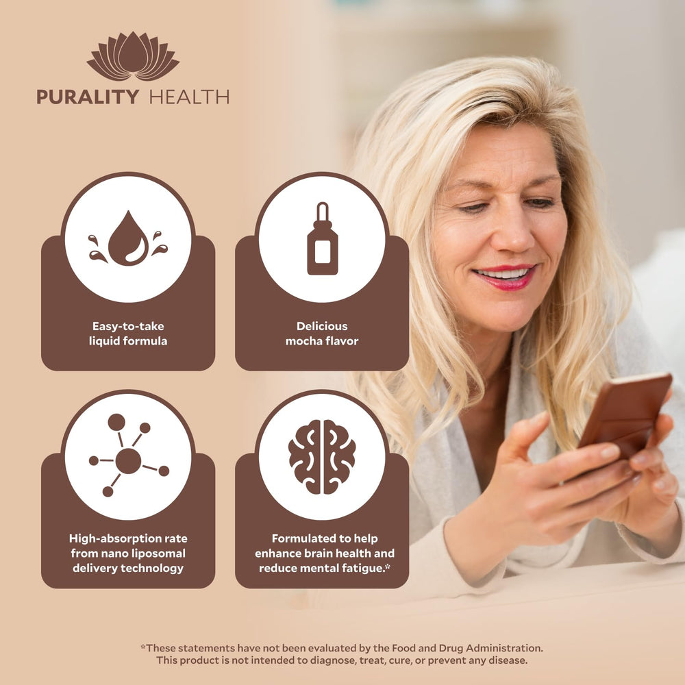PURALITY HEALTH Lion’s Mane Complex packaging front view shows gluten-free, non-GMO claims.