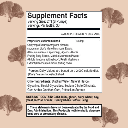 PURALITY HEALTH Lion’s Mane Complex mocha liquid pour for daily use.