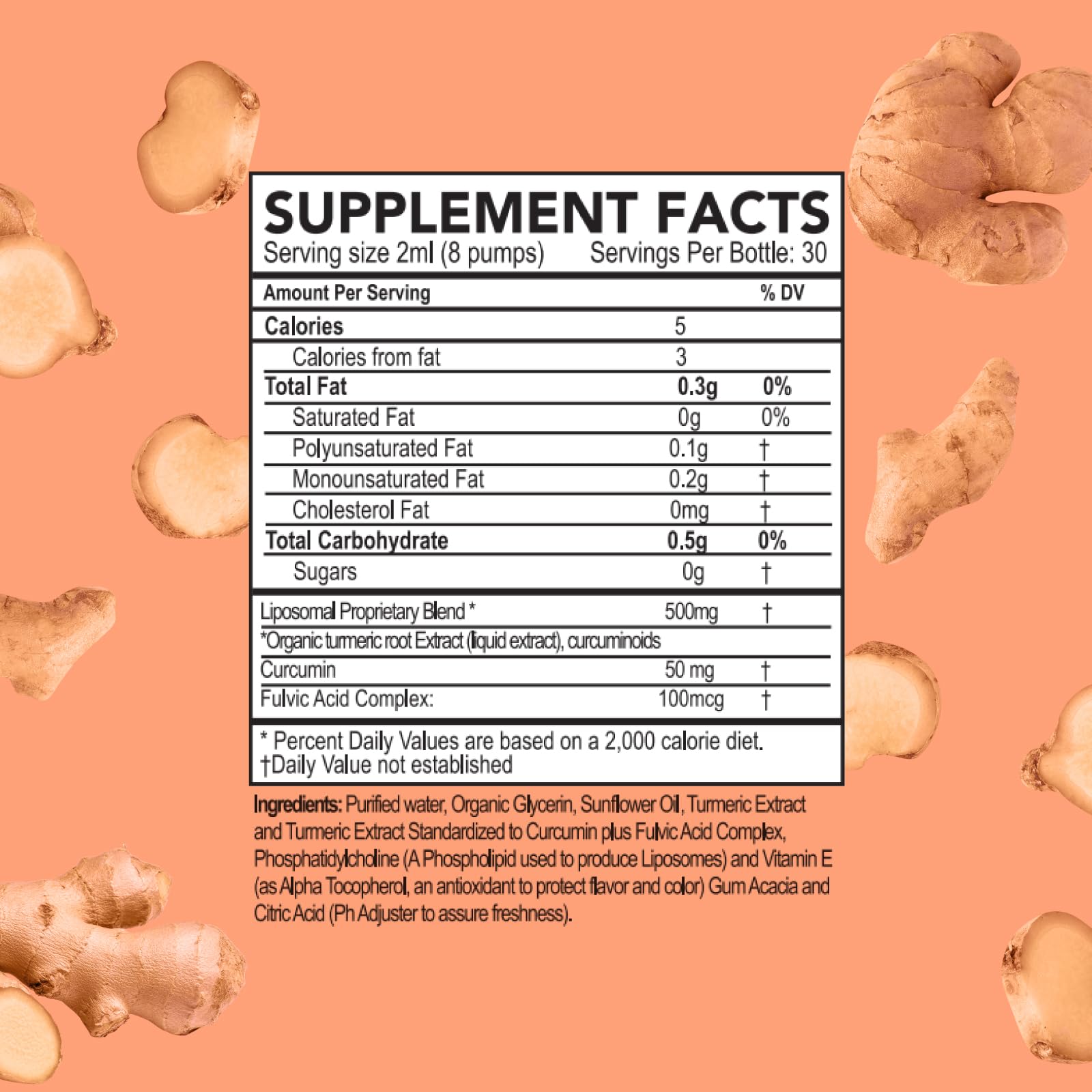 Purality Health liquid turmeric bottle closeup showing premium formula.