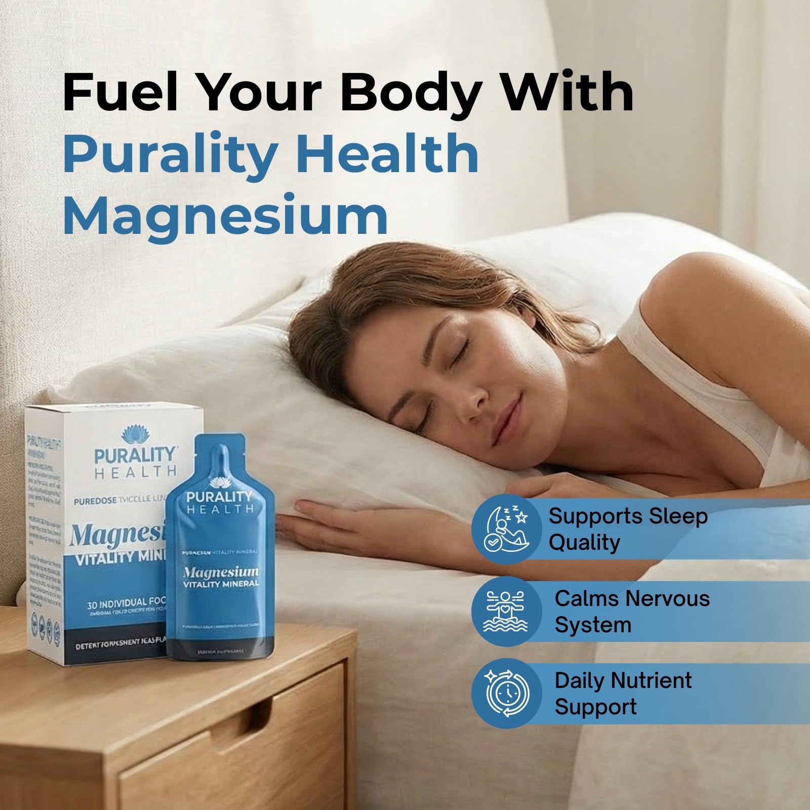 PURALITY HEALTH Magnesium Glycinate Gel scoop enables precise, mess-free servings