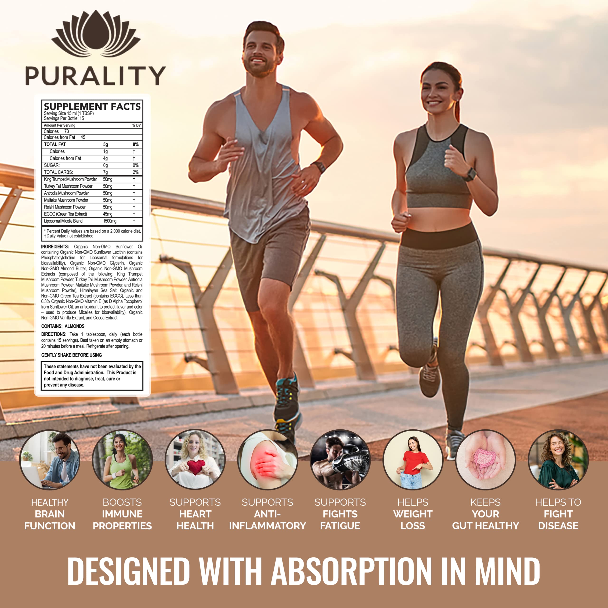 Purality Health Mindboost antrodia-camphorata image hints fatigue support and immune wellness