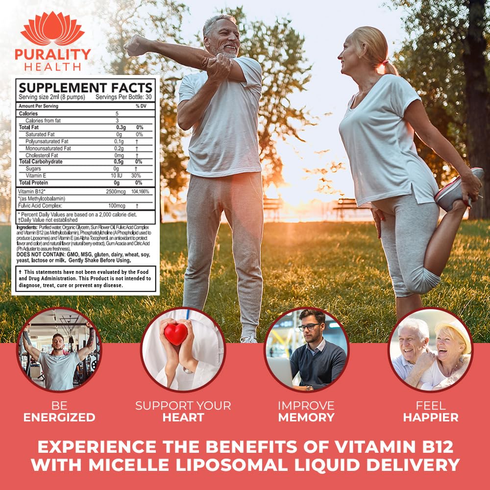 Organic glycerin extract in Purality Health B12 liquid supports vegan formula