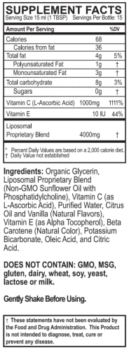 Purality Health label close-up showing 1000mg dosage