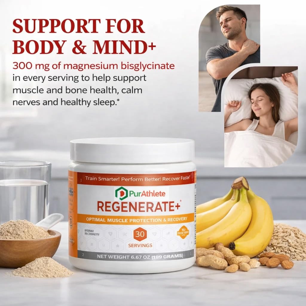 PurAthlete Regenerate+ powder dispersion demonstrates fast mix into water for quick hydration.
