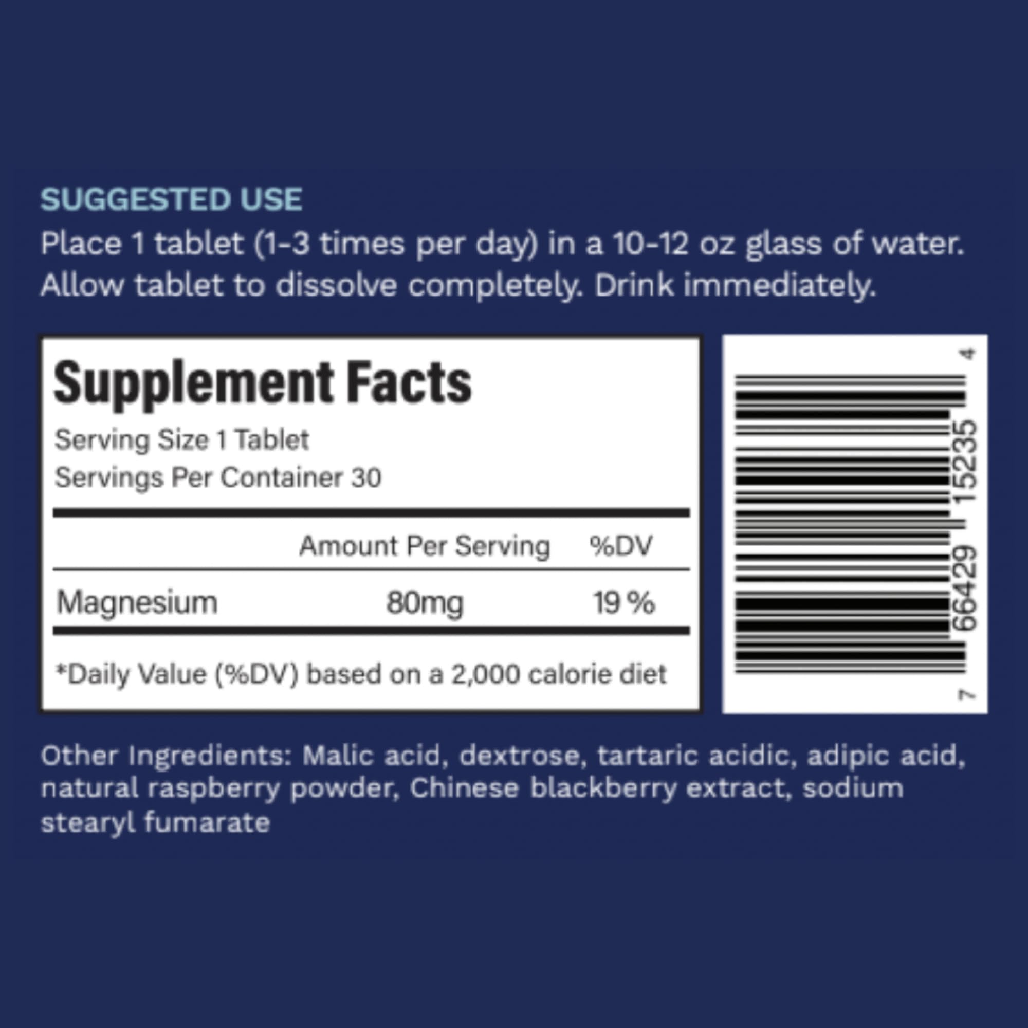 Purative Active H2 Ultra Raspberry tablet dissolving in a glass of water for hydration