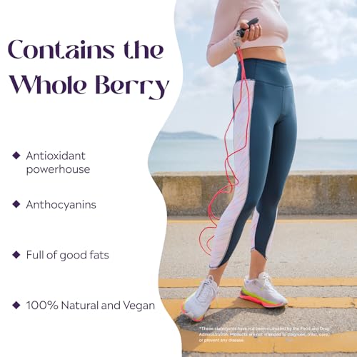 PURE Acai juice splash over a bowl, illustrating antioxidant-rich beauty berry feature