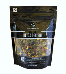 Pure And Easy Tea Detox Delight packaging tin for a natural daily detox ritual