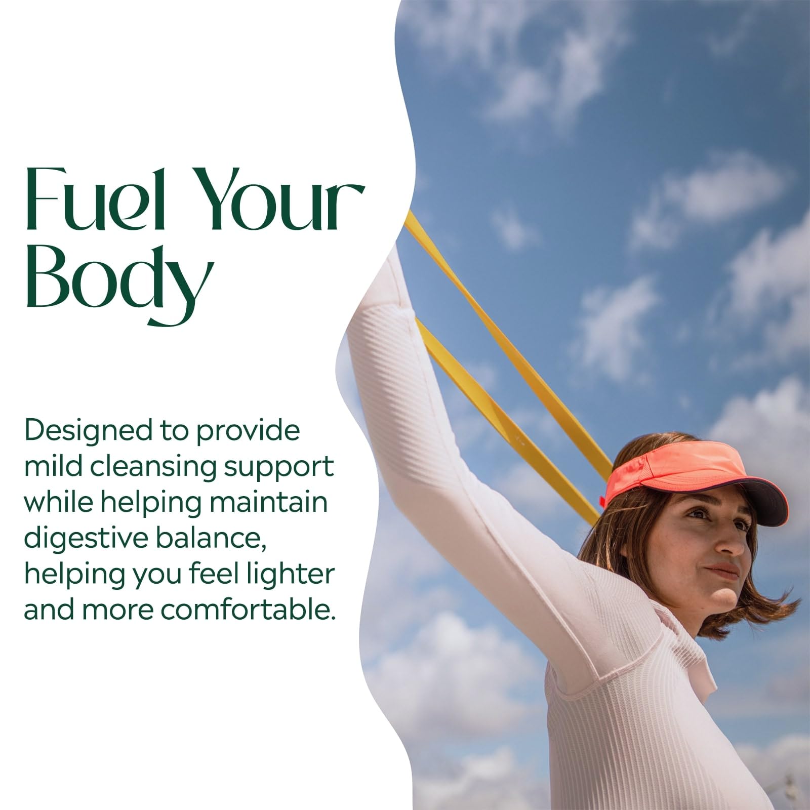 PURE Cleanse Capsules ingredient list close-up reveals premium botanicals.