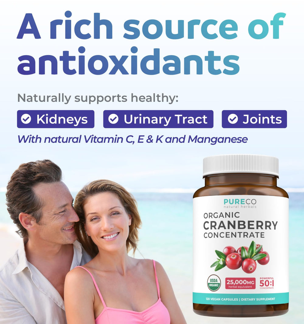 Pure Co Cranberry Pills capsule inside view emphasizes plant-based vegan capsule for clean supplement intake.