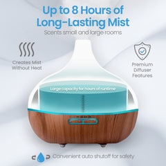 Pure Daily Care ultrasonic diffuser operating quietly to preserve scents