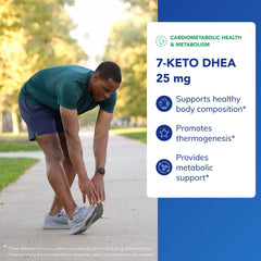Pure Encapsulations 7-Keto DHEA label close-up highlighting premium formulation.