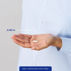 90-capsule bottle ready for daily use.