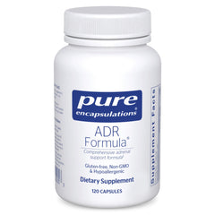 Pure Encapsulations ADR Formula bottle highlighting adrenal support for daily wellness.