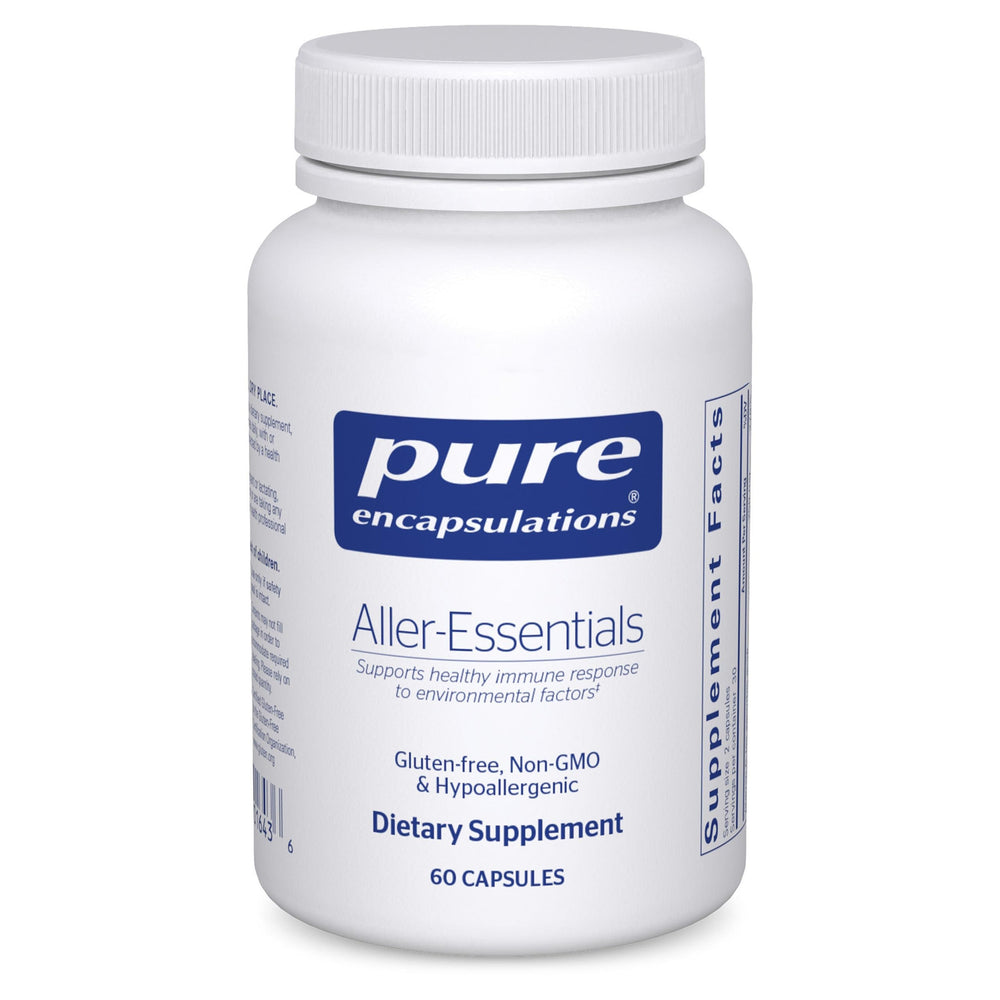 Pure Encapsulations Aller-Essentials bottle front for hypoallergenic immune support