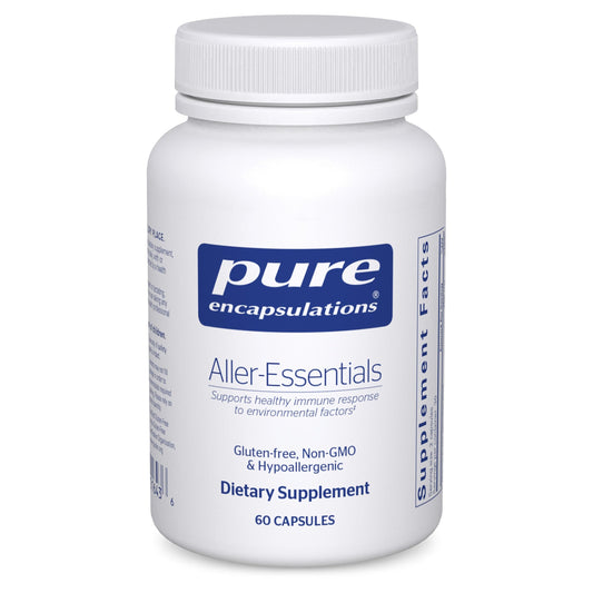 Pure Encapsulations Aller-Essentials bottle front for hypoallergenic immune support
