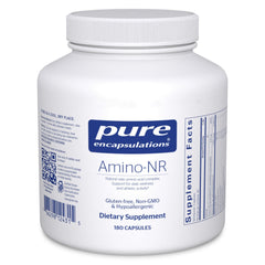 Pure Encapsulations Amino-NR bottle supports training endurance.