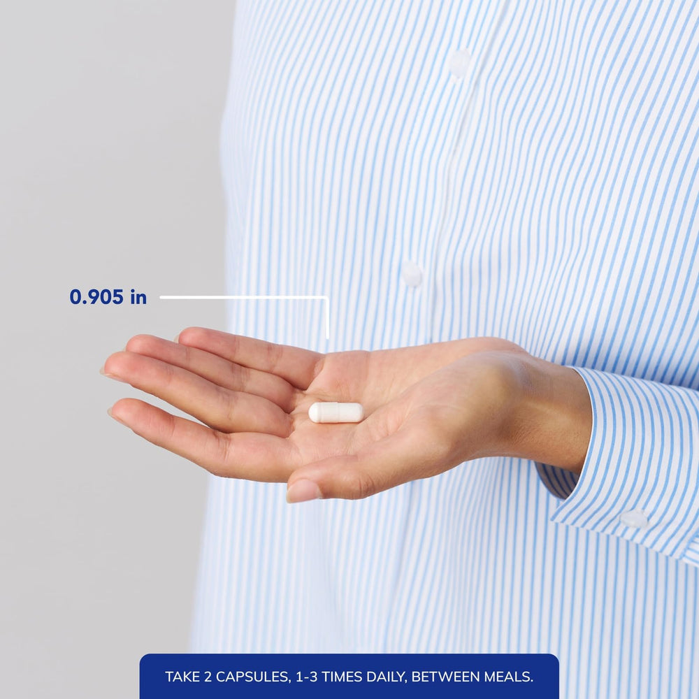 Front view of Pure Encapsulations L-Arginine packaging on shelf