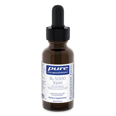 Pure Encapsulations B12 5000 liquid bottle pour shows easy daily dosing