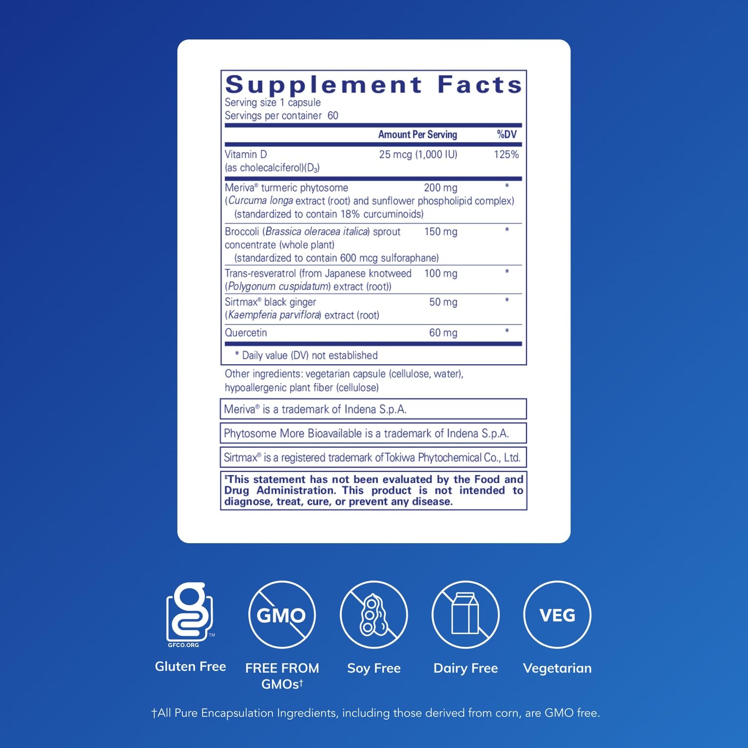 Pure Encapsulations Balanced Immune bottle side with dosage details for daily use