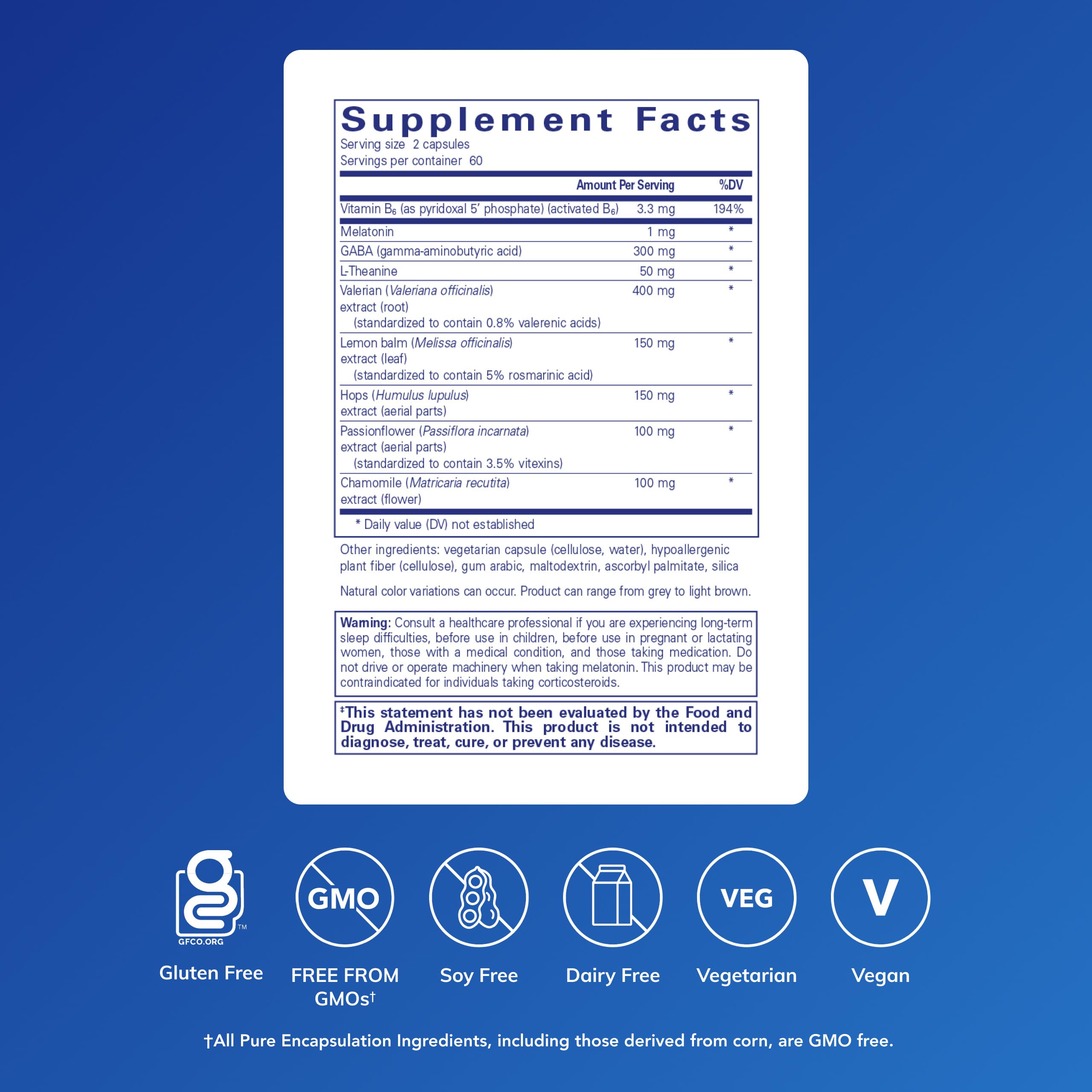 Close up of Best Rest capsules highlighting gentle sleep support