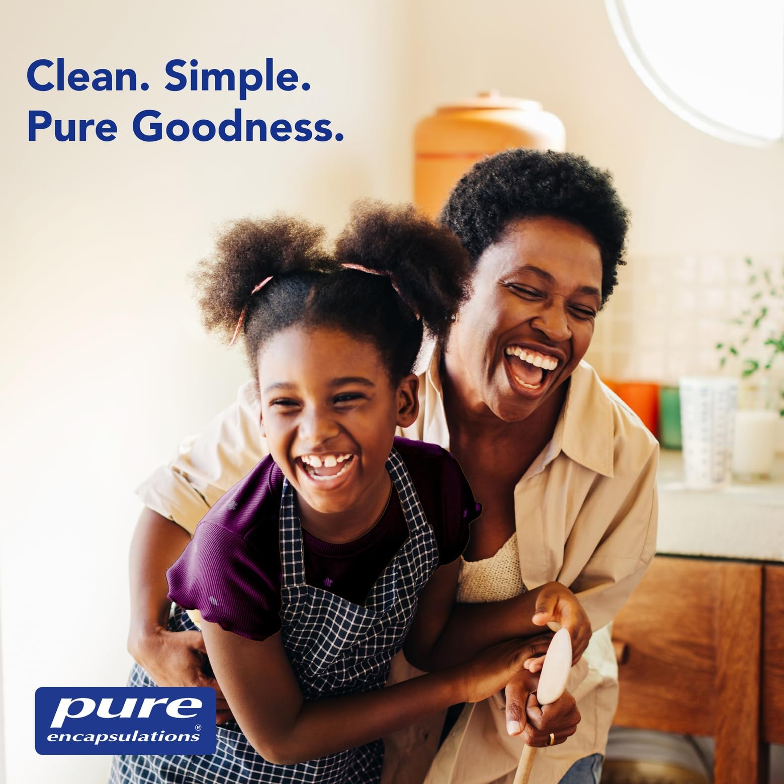 Pure Encapsulations bottle on counter supports easy daily dosing