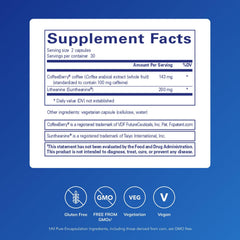 Pure Encapsulations CaffPhenol capsule closeup highlighting convenient daily dosing