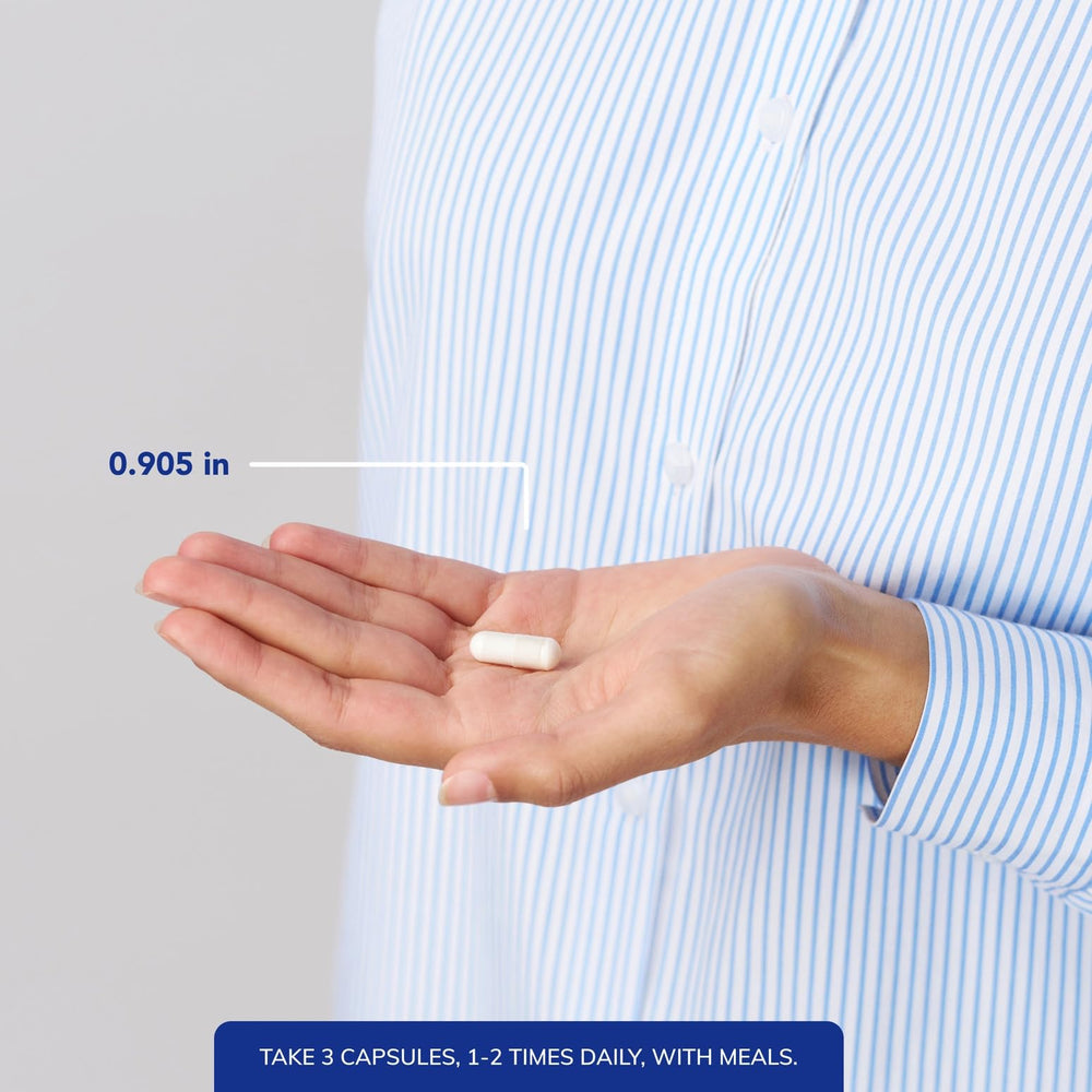 Pure Encapsulations label detail shows calcium content and minerals