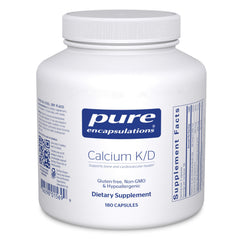 Pure Encapsulations Calcium K/D bottle pour for daily bone support.