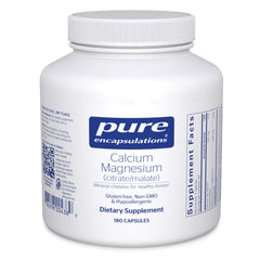 Pure Encapsulations Calcium Magnesium citrate malate bottle for bone support