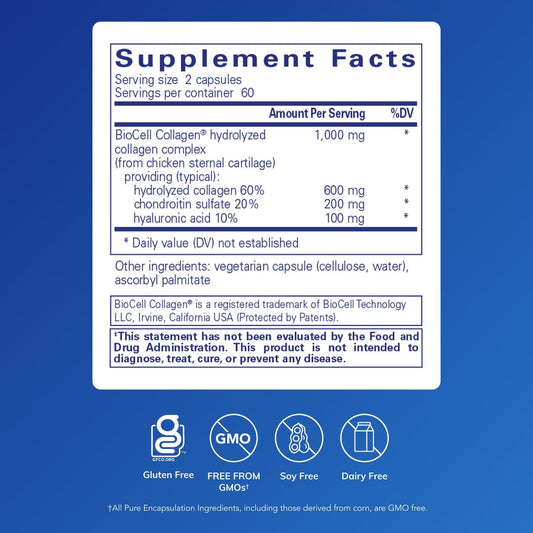 Pure Encapsulations Collagen JS capsules ready for daily use.