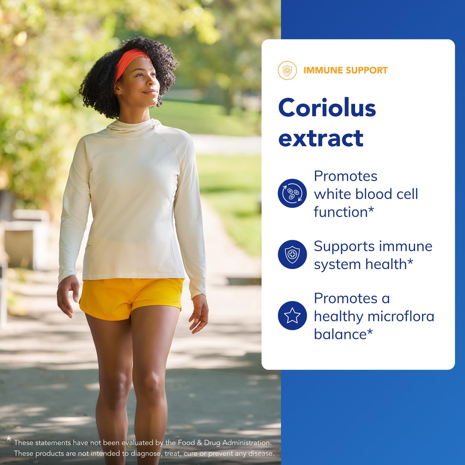 Pure Encapsulations Coriolus Extract label closeup highlighting beta-glucan content