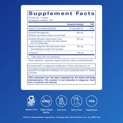 Cortisol Calm capsules arranged for daily consumption.