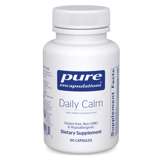 Pure Encapsulations Daily Calm bottle for stress support and steady focus