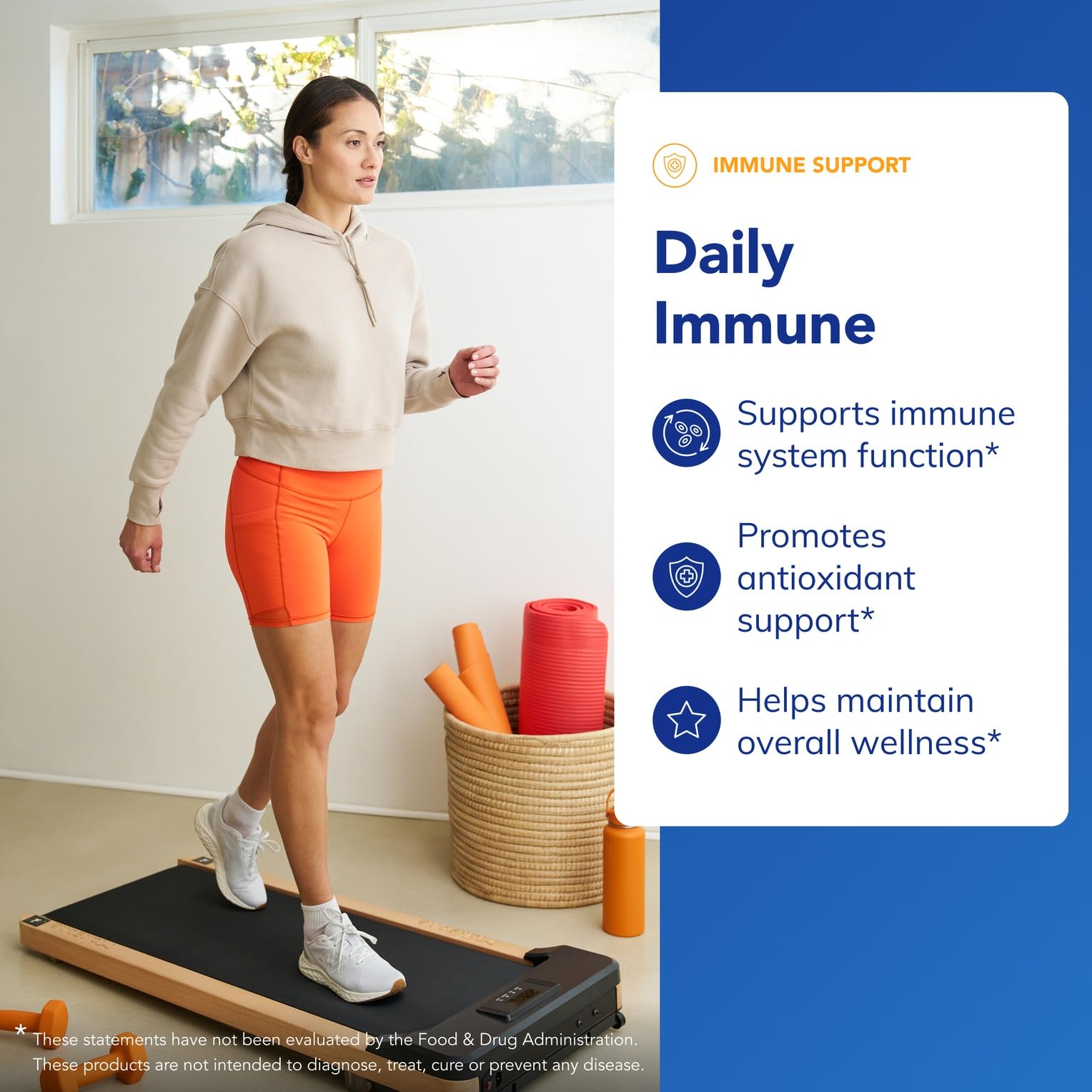 Pure Encapsulations Daily Immune label closeup showing vitamin C and zinc blend