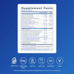 Pure Encapsulations Daily Stress Formula capsules closeup for easy daily use during mild stress.