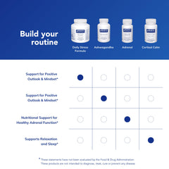 Pure Encapsulations Daily Stress Formula pill cross-section showing smooth texture and composition.