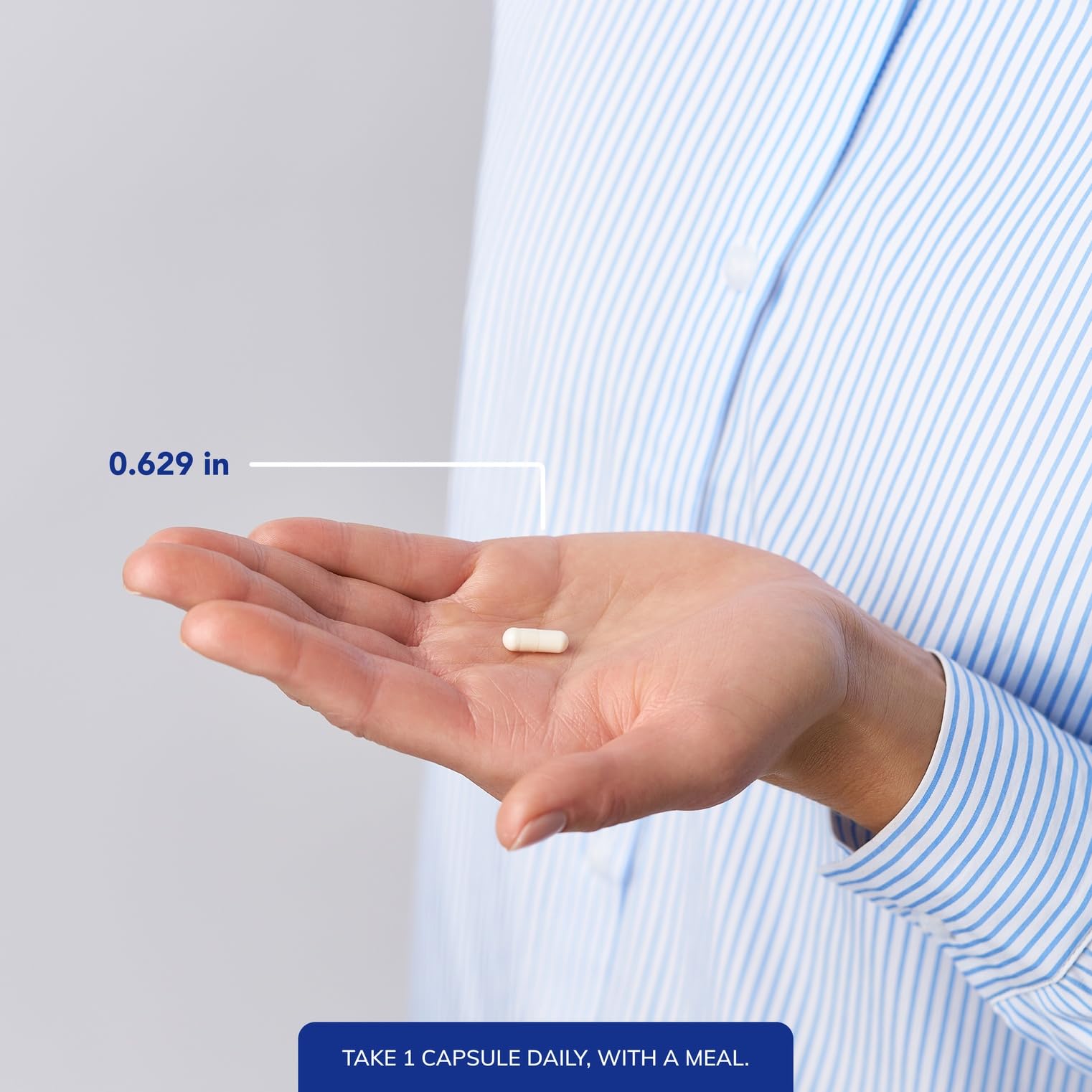 Pure Encapsulations daily-use bottle shown beside a meal for easy routine integration.