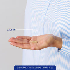 Vegetarian-derived enzymes from Pure Encapsulations Digestive Enzyme Chewables for meal digestion.