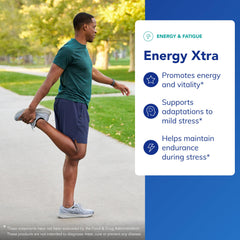 Pure Encapsulations Energy Xtra label detail showing ingredient highlights.