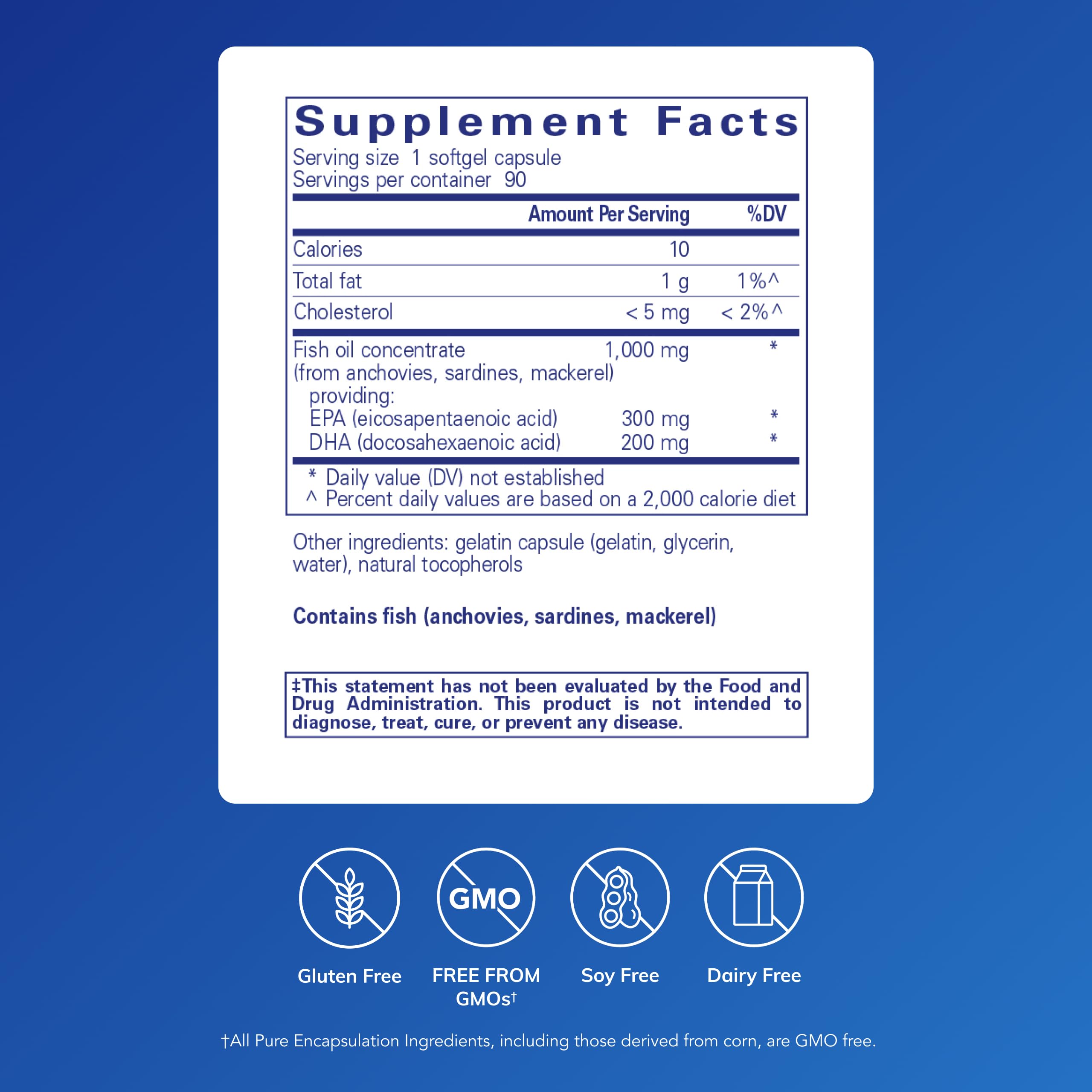 Pure Encapsulations EPA/DHA Essentials softgels pack for daily joint and brain health